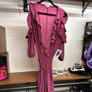 Kiyonna Ruffle Wrap Dress, NWT size 4x